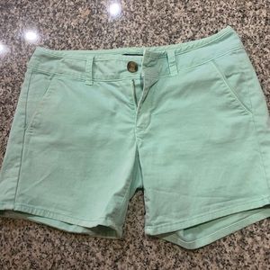 Mint green shorts